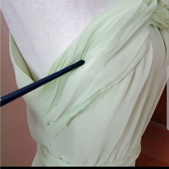 MUSTARD SEED light green sleeveless chiffon keyhole romper playsuit L - Picture 7 of 12